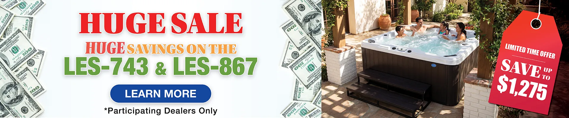 Calspas hot tub being used in a family setting - Peoria